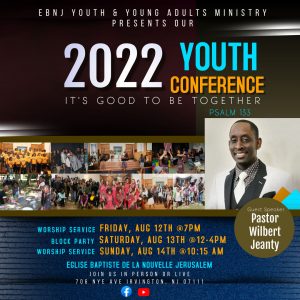 Youth & Young Adults Conference @ Eglise Baptiste de la Nouvelle Jérusalem
