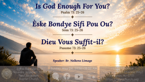 Sunday Worship Service @ Eglise Baptiste de la Nouvelle Jerusalem