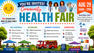 2026 Health Fair @ Eglise Baptiste de la Nouvelle Jerusalem